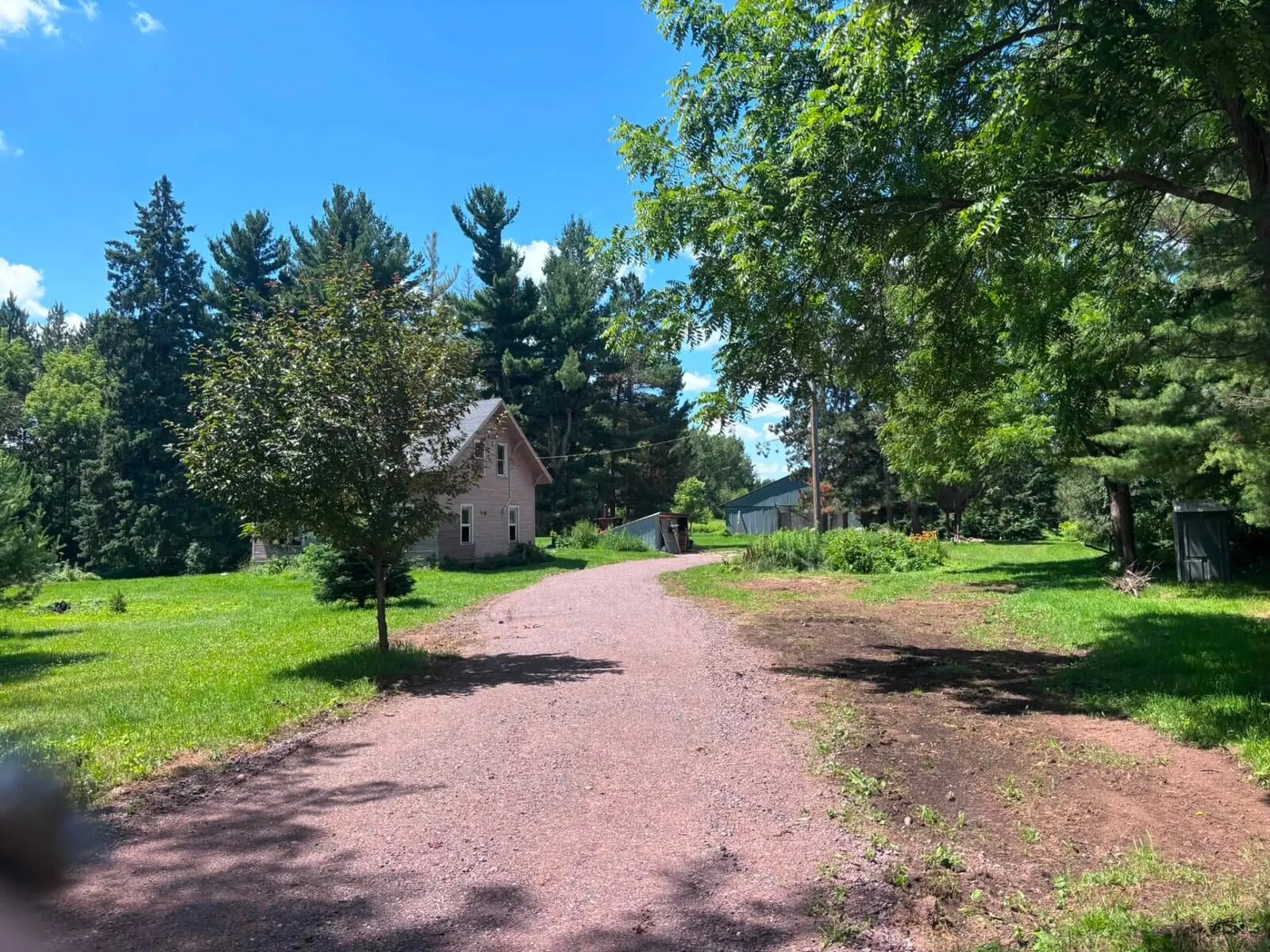Rutted Yard to Finished Drive — after HCR Land & Excavating work